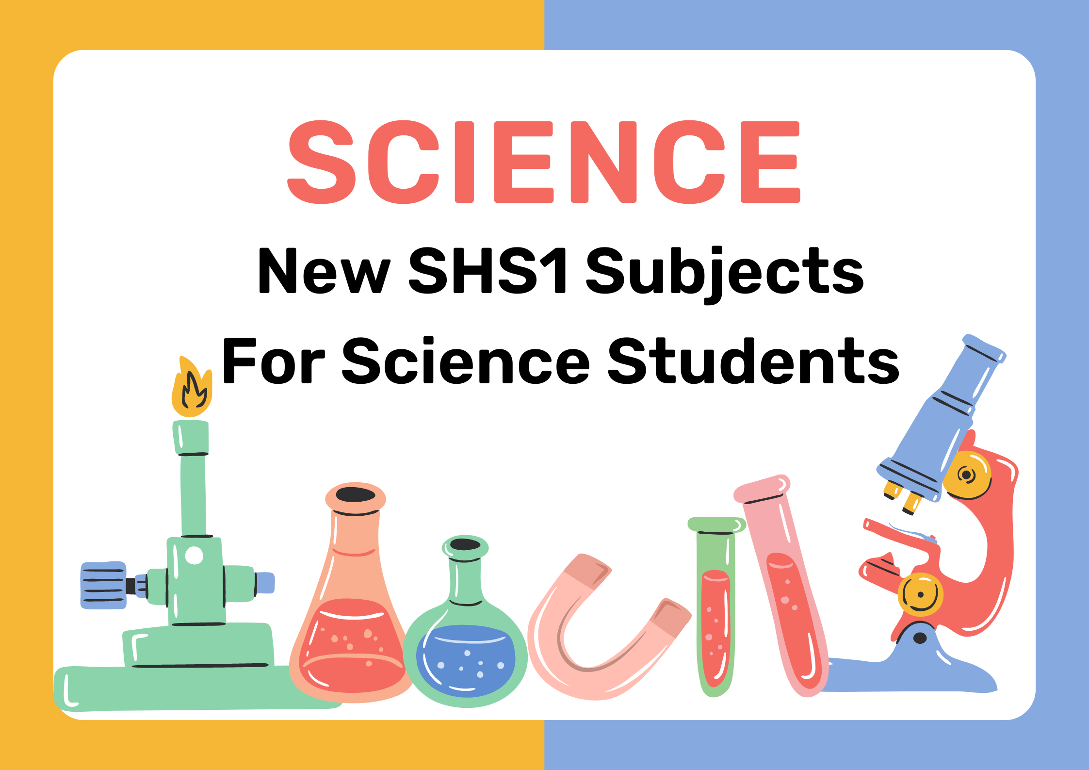 New SHS1 Learning Area Subjects For Science Students