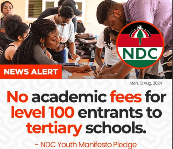 Free Tuition for Level 100 students in 2025 - NDC