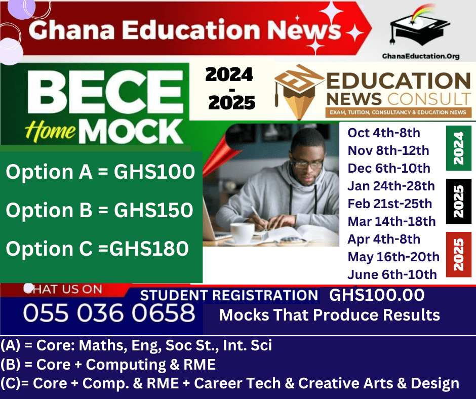 2025 BECE Home Mock Registration