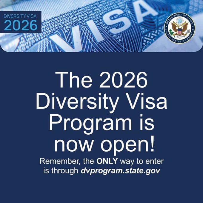 2026 Diversity Visa (DV) Lottery Starts