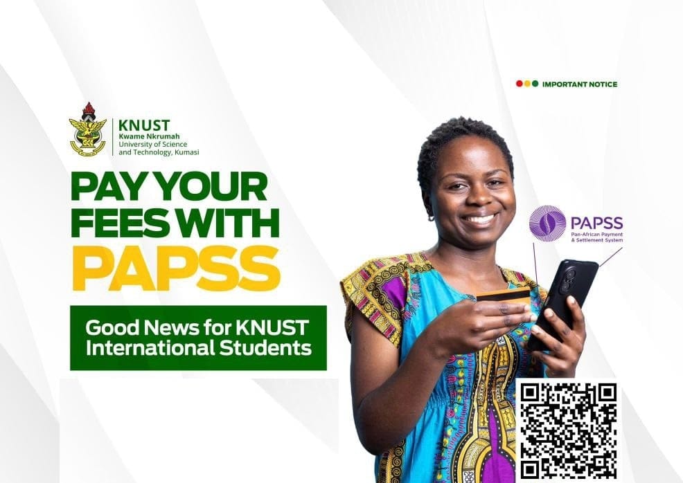 KNUST PAPSS Fee Payment for International Students Introduced