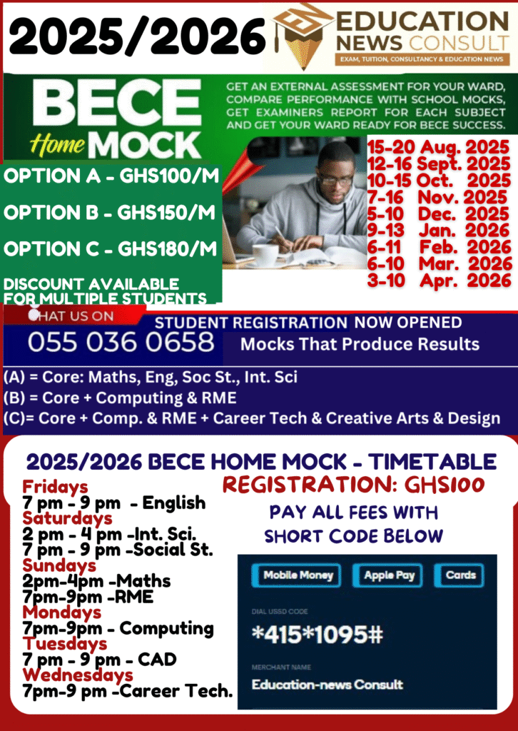 2026 BECE Home Mock Service