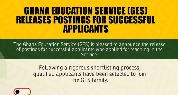 GES releases graduate teacher postings for checking on www.gespromotions.gov.gh