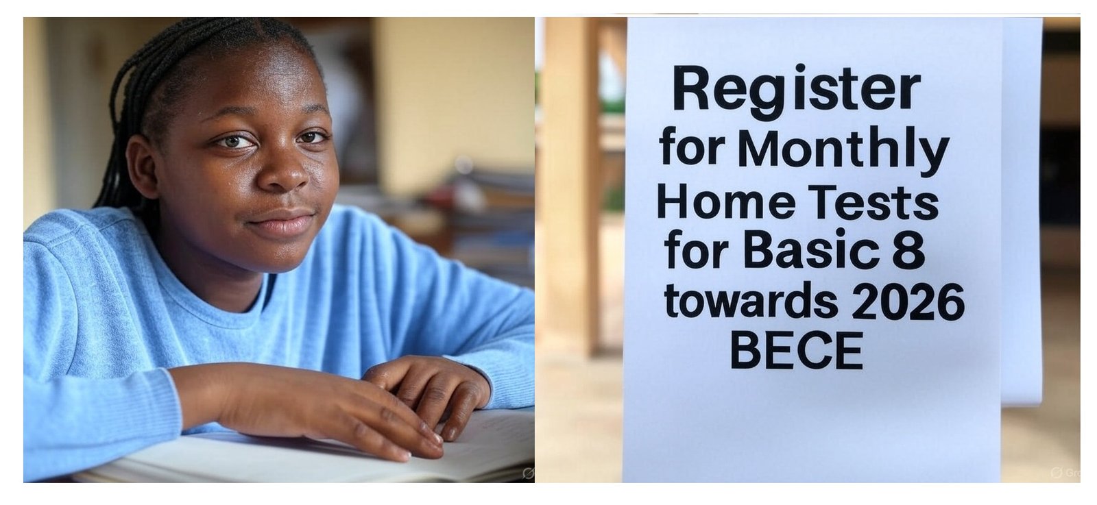 Basic 8 Learners Monthly Home Test Registration
